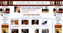 Desktop Screenshot of londonmusicteachers.co.uk