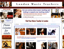 Tablet Screenshot of londonmusicteachers.co.uk
